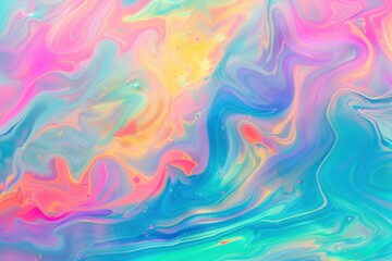Fototapeta premium Abstract Swirling Liquid in Vibrant Colors