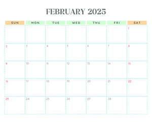 2025 Calendar - February