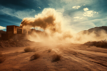Eerie Dust Devils Dance Across Abandoned Mines