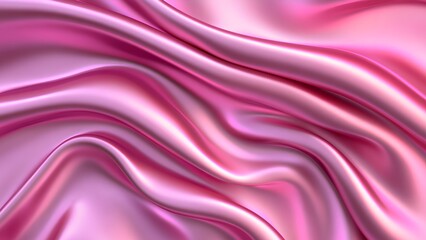 Obraz premium Luxurious Pink Satin Fabric: A Close-Up of Elegance and Softness