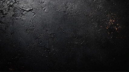 Metallic glitter black , close up. Dark gray paper background, Abstract background with smooth shapes