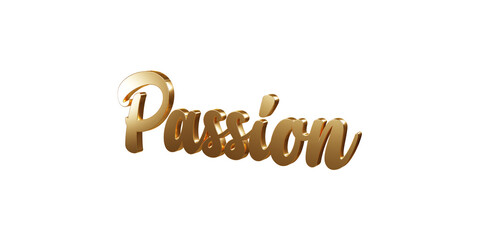 Luxury 3D gold text 