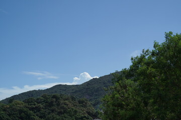 clouds over the mountain
