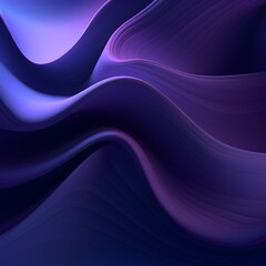 Obraz premium Captivating Glowing Mesh Gradient Waves in Soothing Purple Tones