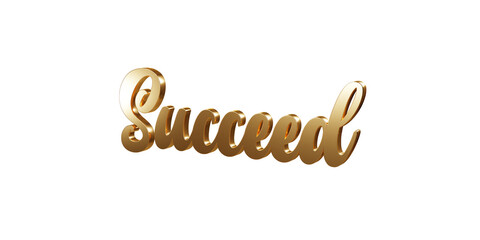 Luxury 3D gold text 