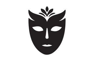 a mask icon of silhouette vector illustration