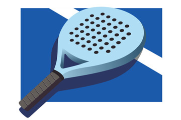 Padel logo padel Racket with ball logo design vector