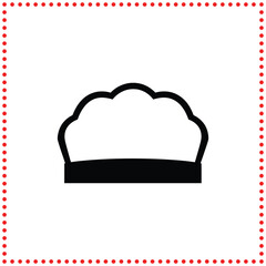 Showcase your love for gourmet cuisine with this iconic chef hat silhouette design.