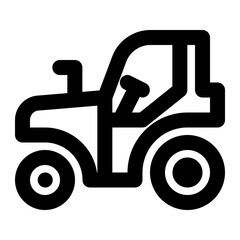 tractor, plowing, heavy vehicles, agrimotor, vehicles outline icon