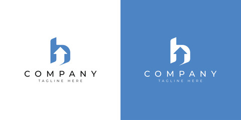 H logo design. Growth high letter H logo design inspiration