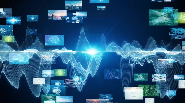 Composite concept of wavy waveforms and multiple movies