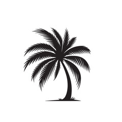 Obraz premium palm trees silhouette
