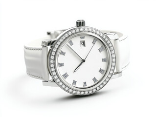 beautiful women's watch isolated on white background photorealistic 
