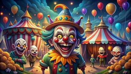 Fototapeta premium happy Halloween background