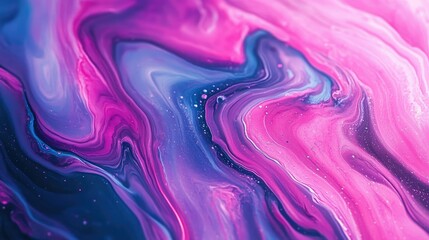 Abstract neon liquid wavy background. Liquid art, marbling texture