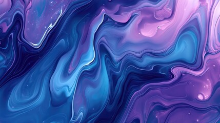 Fototapeta premium Abstract neon liquid wavy background. Liquid art, marbling texture