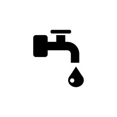Faucet vector icon,flat illustration