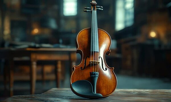 Violin in a Workshop