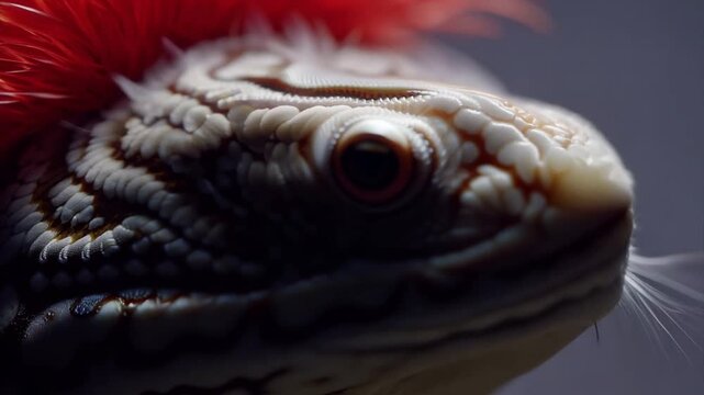 closeup of  snake. macro closeup