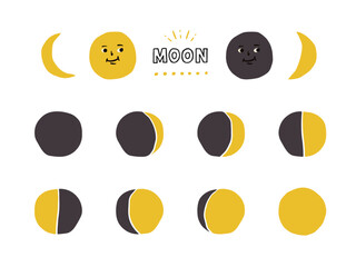 お月様のアイコンセット