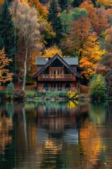 A house near the lake 