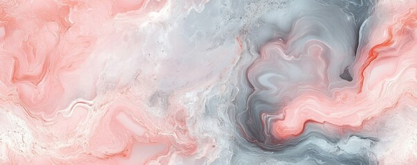 Fototapeta premium Seamless marble texture in soft pink and grey tones, [Abstract Background Marble], [Delicate and elegant]