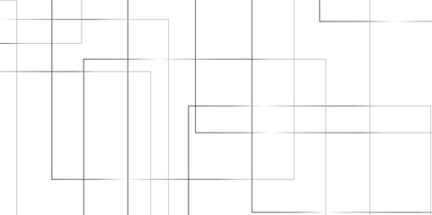 Geometric white background with gray rectangle shape strokes lines pattern texture. seamless random chaotic digital line business concept. abstract gray stroke lines vector background.