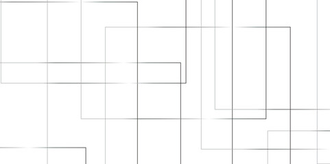 Geometric white background with gray rectangle shape strokes lines pattern texture. seamless random chaotic digital line business concept. abstract gray stroke lines vector background.