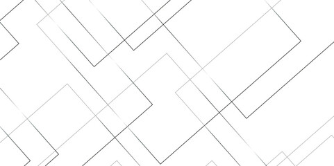 Geometric white background with gray rectangle shape strokes lines pattern texture. seamless random chaotic digital line business concept. abstract gray stroke lines vector background.