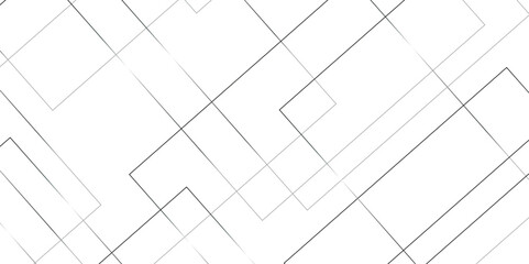 Geometric white background with gray rectangle shape strokes lines pattern texture. seamless random chaotic digital line business concept. abstract gray stroke lines vector background.