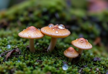 red mushroom in the forest