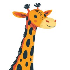 Obraz premium Colorful abstract animal illustration with bright and playful design