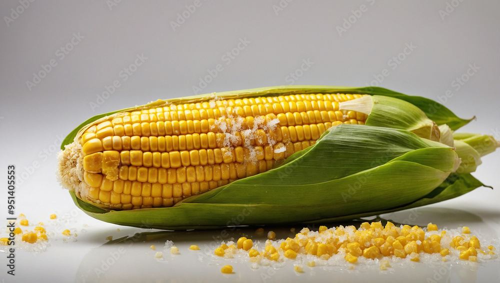 Wall mural corn on the cob