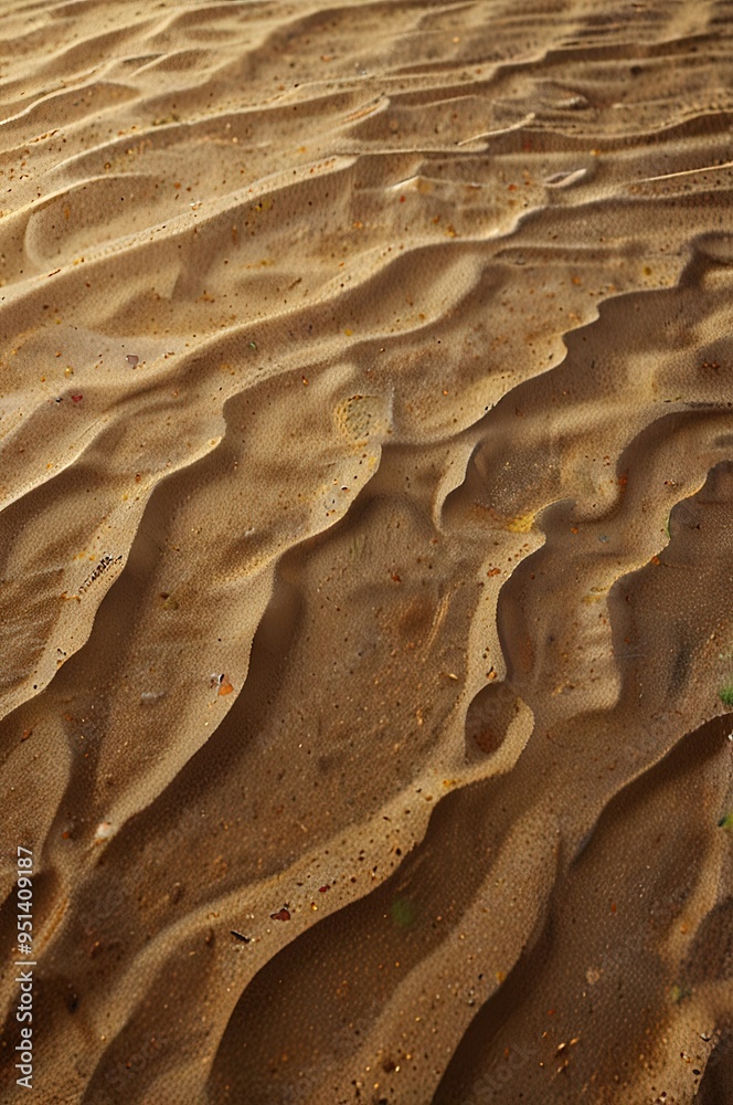 Wall mural sand and waves