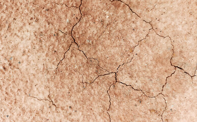 The ground has cracks in the top view for the background