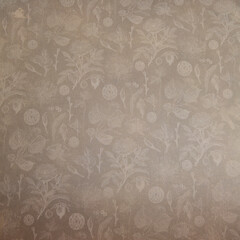 Gray Floral Impressions