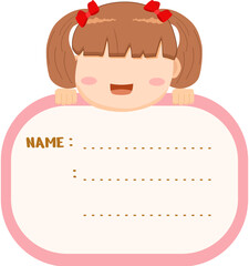 name tag for girl