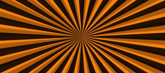 Orange and black sunburst background