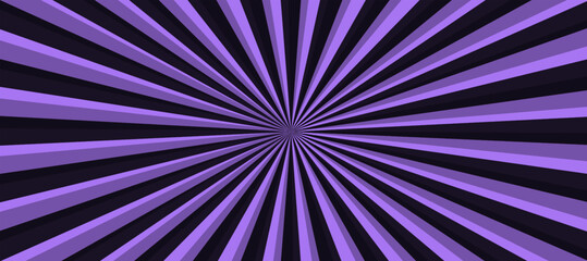 Purple and black sunburst background