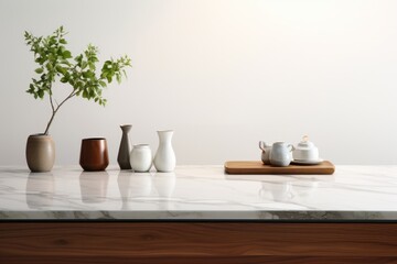 Obraz premium Furniture table vase kitchen counter.