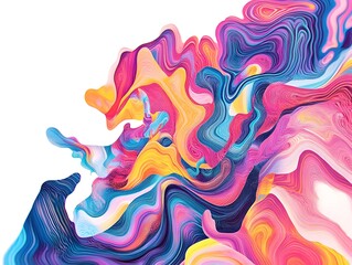 Mesmerizing Psychedelic Music Festival Poster with Swirling Geometric Patterns and Vibrant Color Gradients