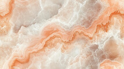 Fototapeta premium Seamless ivory marble with peach veins, [Abstract Background Marble], [Warm and soft]