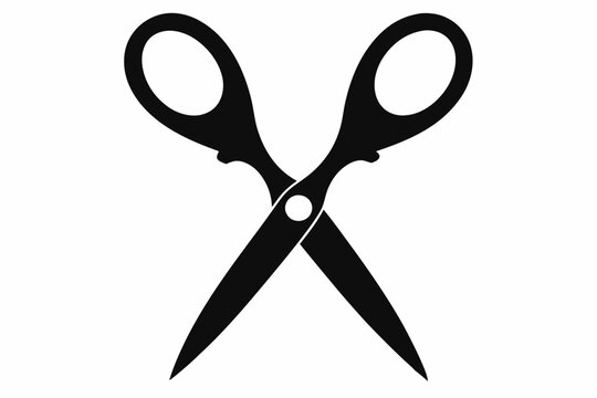 recommend clip art: Scissor silhouette vector art. Scissor vector Flat Icon Design, cutting sign . black vectors, Scissors for cutting flat design. Vector illustration isolated on transparent background
