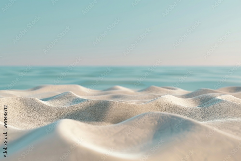 Poster Beach sand close up background outdoors landmark horizon.