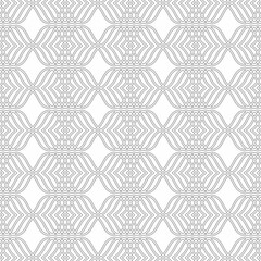Seamless wavy pattern with overlapping curved lines on a white background. Suitable for various creative projects or decorative elements.