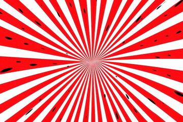 Fototapeta premium Dynamic red and white pattern