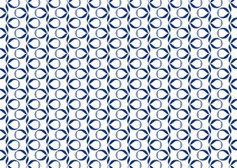 white and blue background abstract doodle art seamless pattern with circles