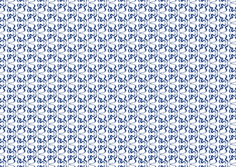 white and blue background abstract doodle art seamless background with numbers