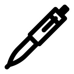 ballpoint, pen, stationary, write, classroom outline icon