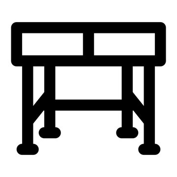 recommend clip art: desk, table, classroom, school, equipment outline icon